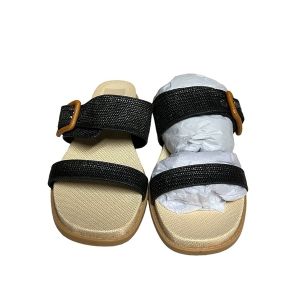 NWT Dolce Vita Genzel Slide Black Buckle Sandal 8 - Picture 2 of 8
